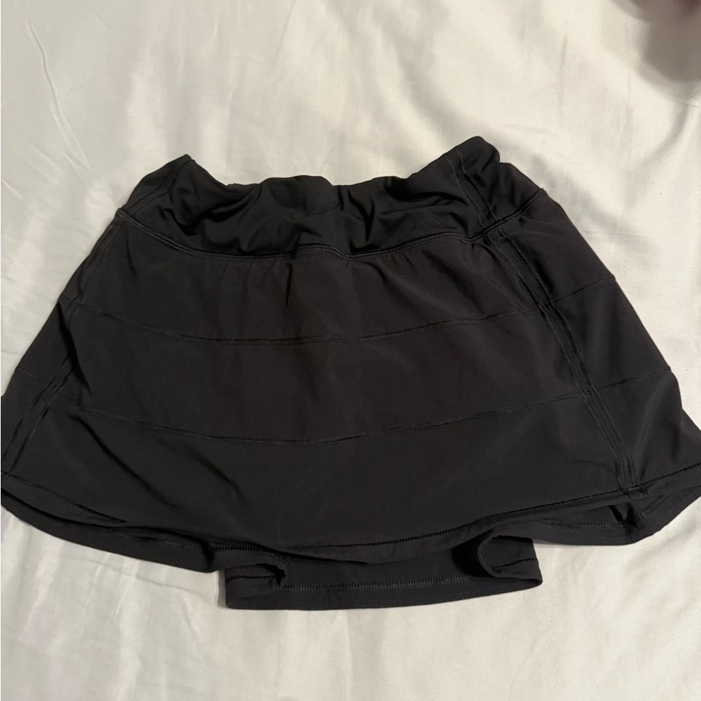 Black Lululemon Pace Rival Skirt